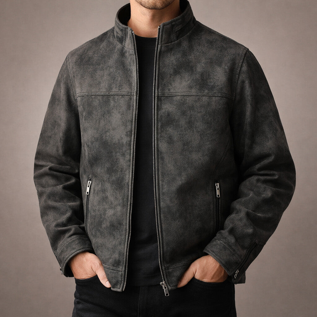 Veste de moto coupe slim