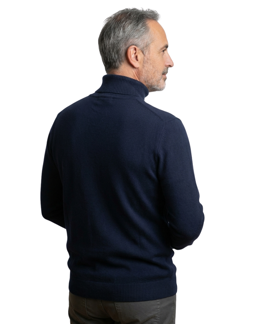 Pull col roulé à manches longues pour homme