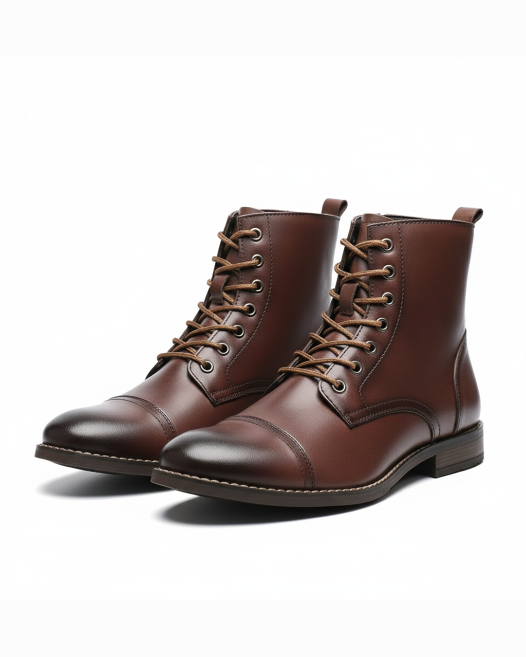 Bottes de ville brunies pour homme