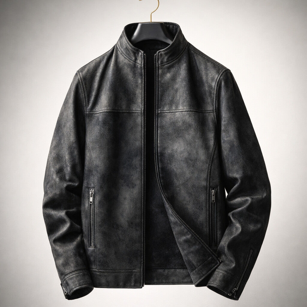 Veste de moto coupe slim