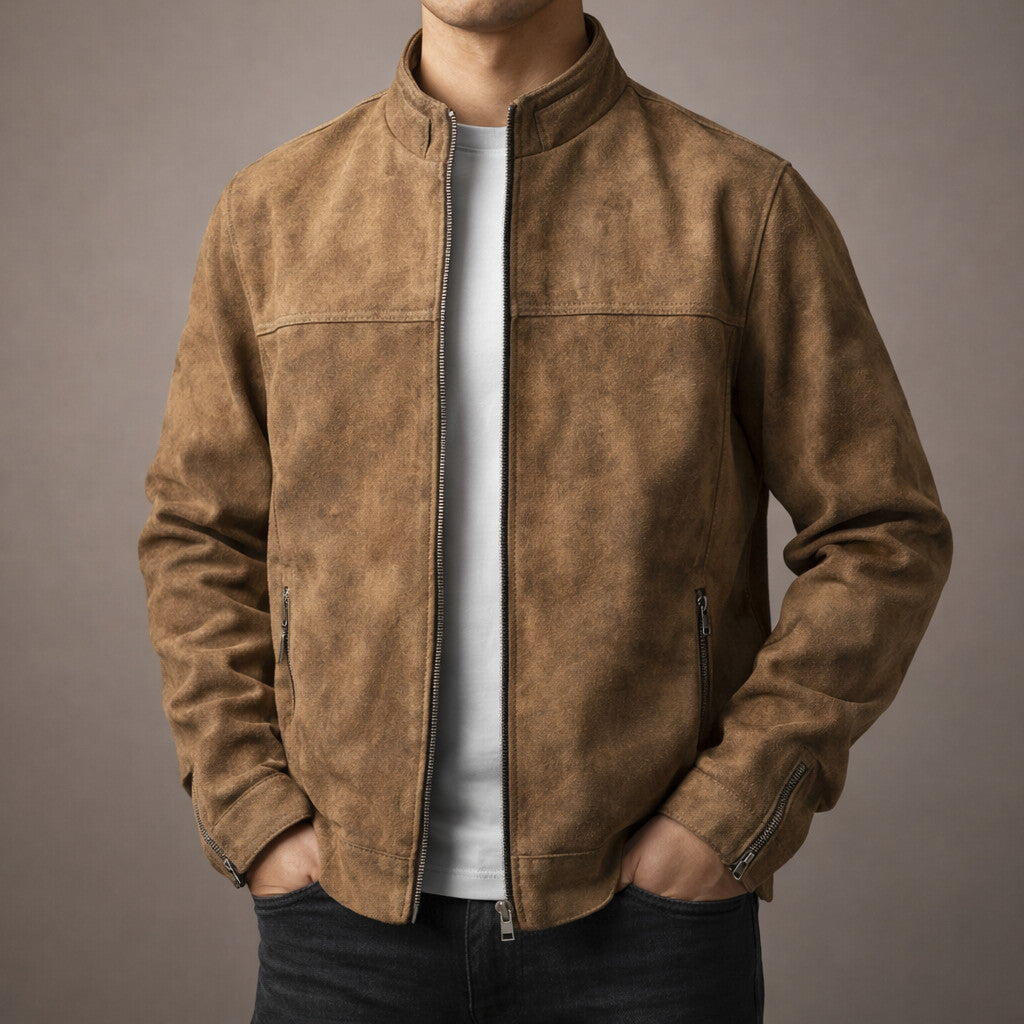 Veste de moto coupe slim