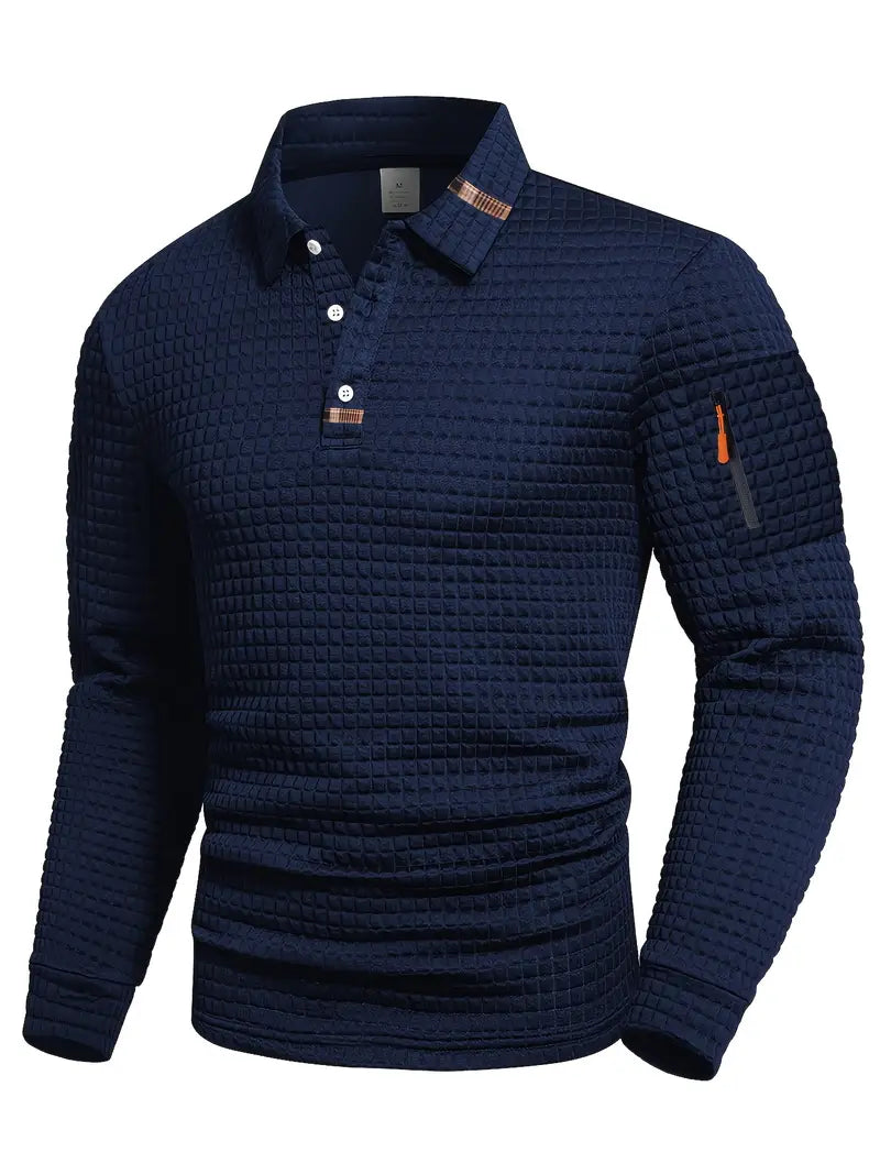 Chemise classique à manches longues pour hommes
