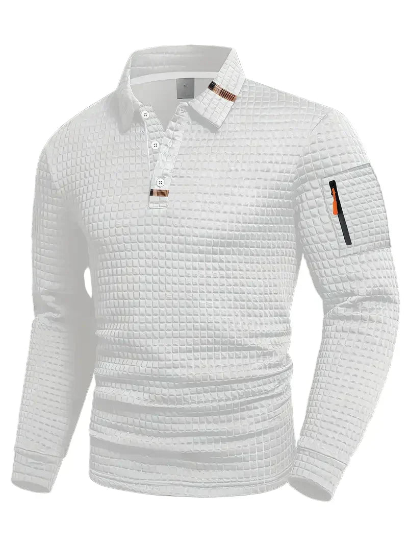 Chemise classique à manches longues pour hommes
