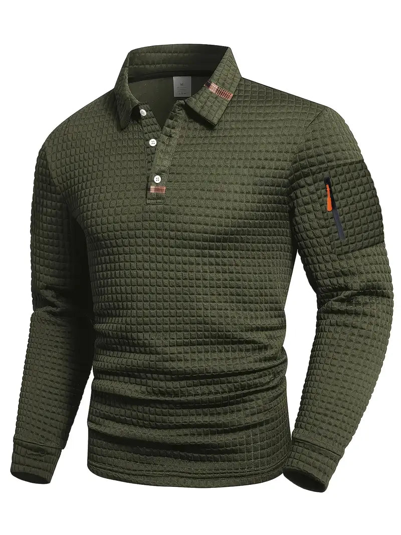 Chemise classique à manches longues pour hommes