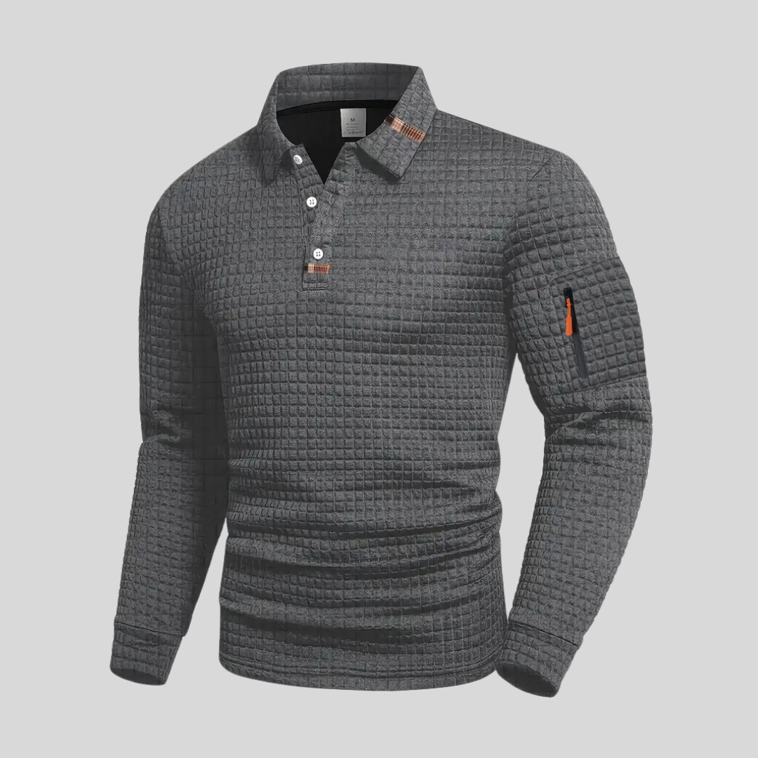 Chemise classique à manches longues pour hommes