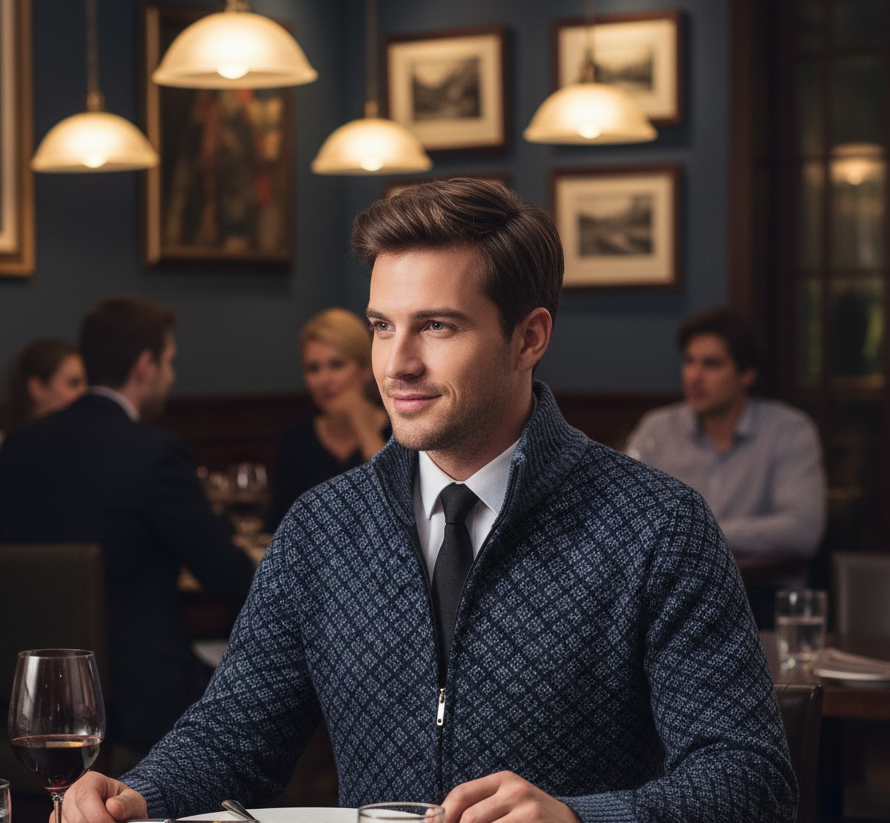 Gilet zippé pour homme