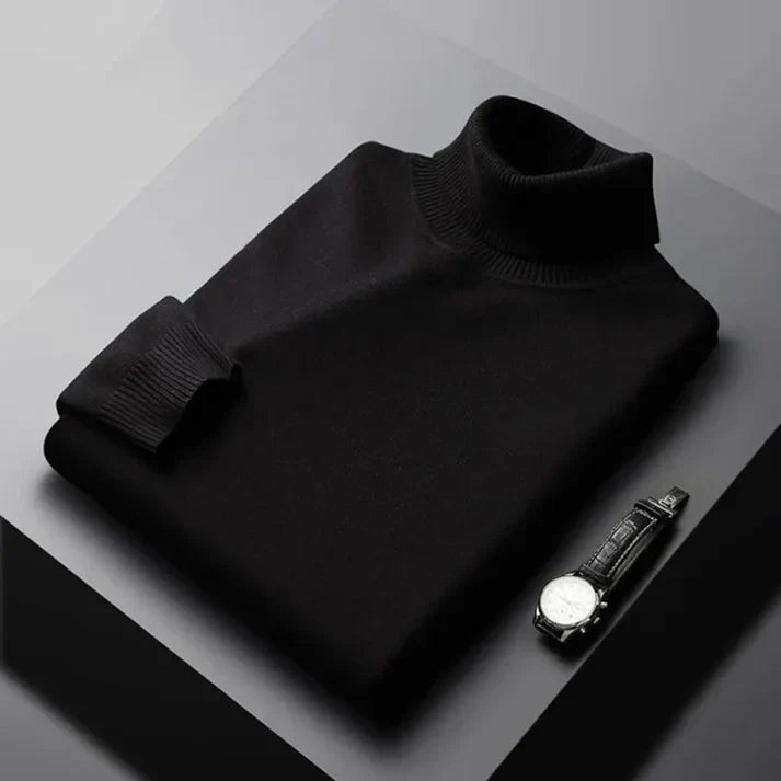 Pull col roulé à manches longues pour homme