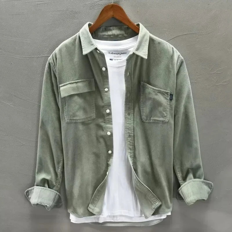 Polo classique à manches longues pour homme