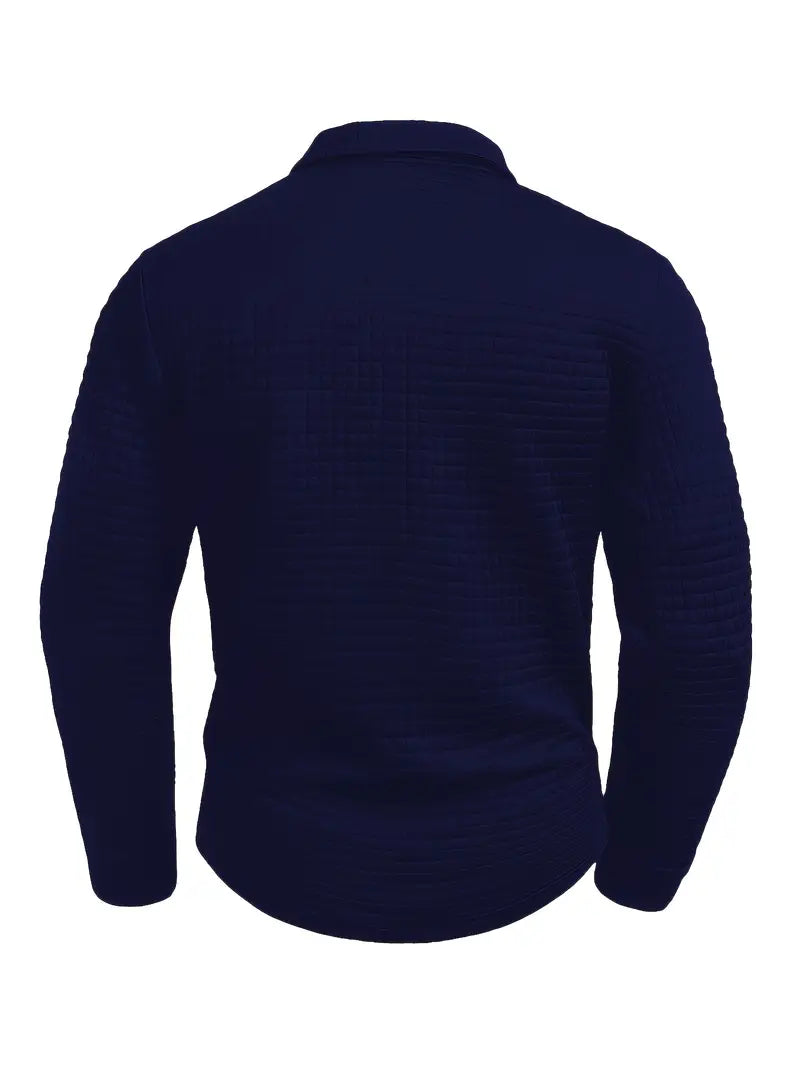 Chemise classique à manches longues pour hommes