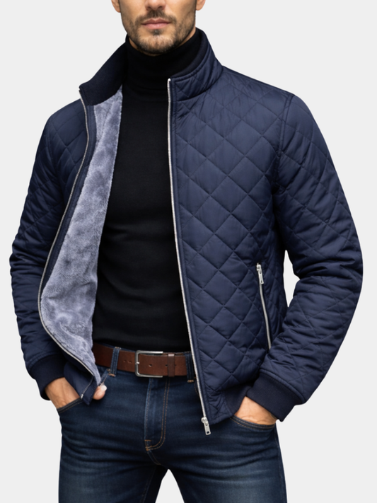 Veste d'hiver matelassée chaude classique pour homme