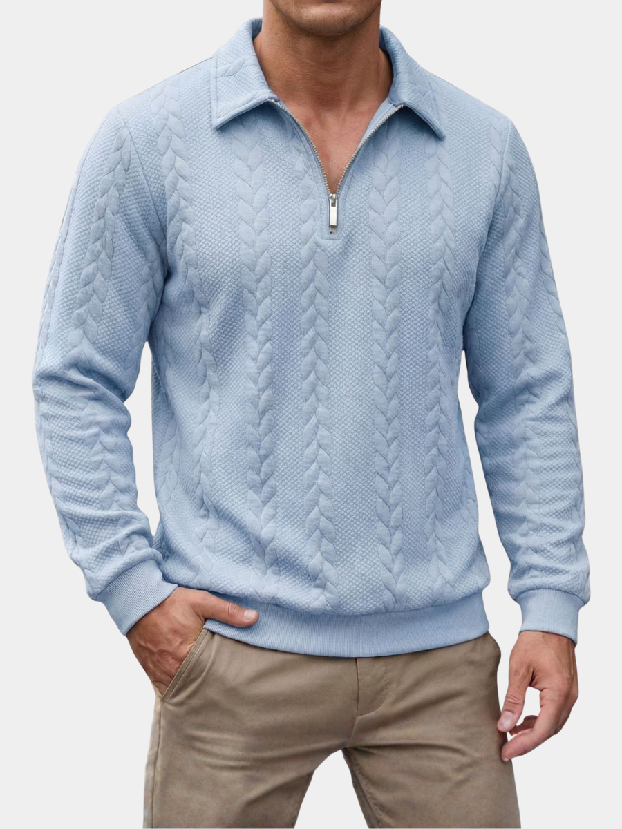 Polo zippé élégant pour homme