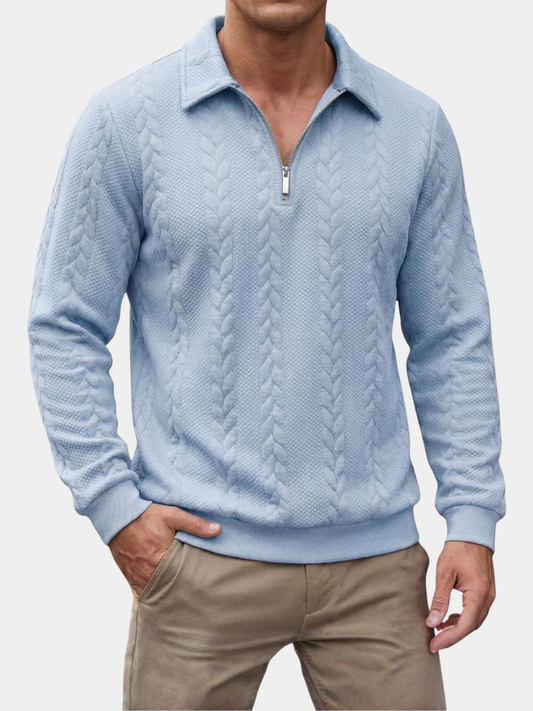 Polo zippé élégant pour homme