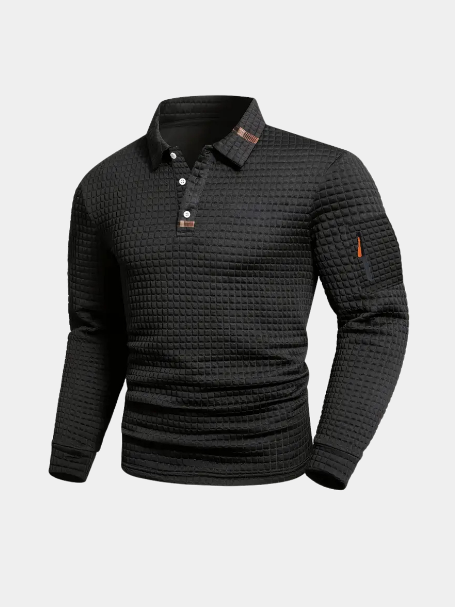 Chemise classique à manches longues pour hommes