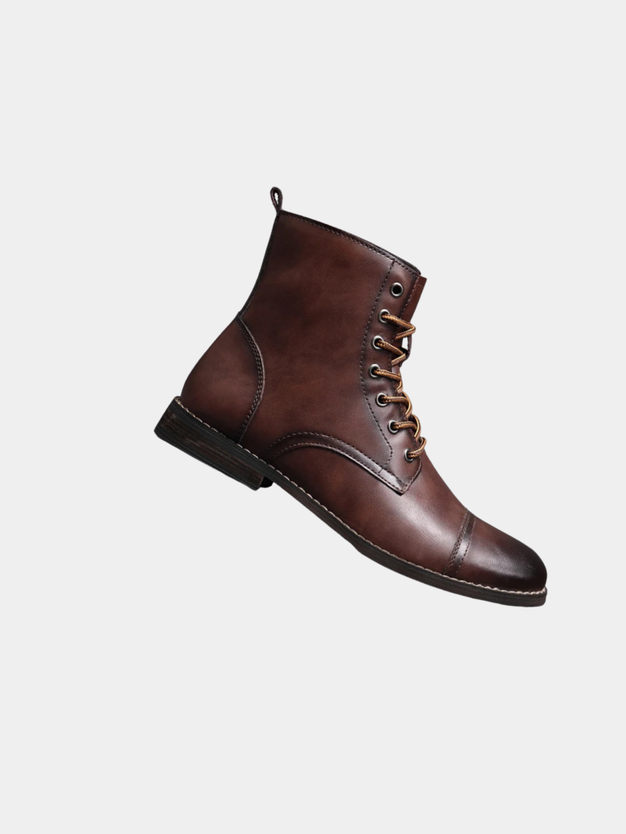 Bottes de ville brunies pour homme