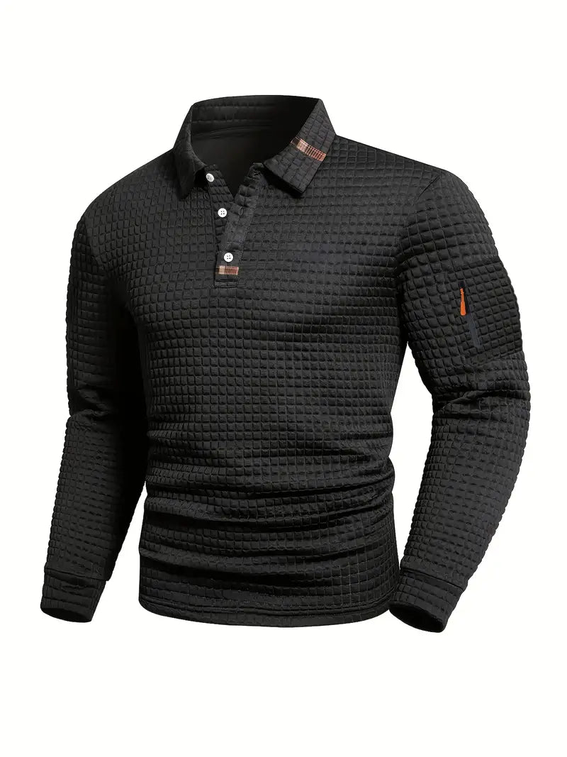 Chemise classique à manches longues pour hommes