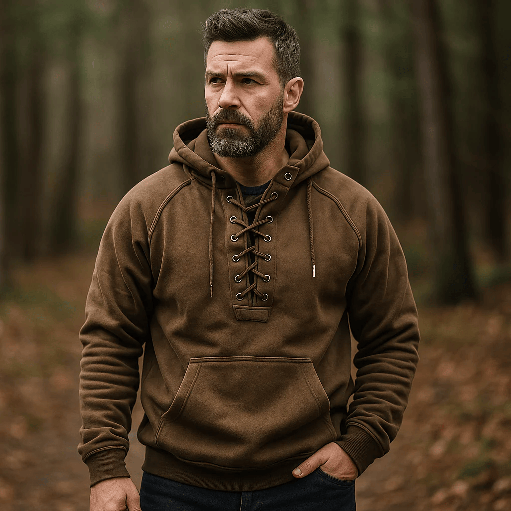 Sweat à capuche en dentelle pour homme