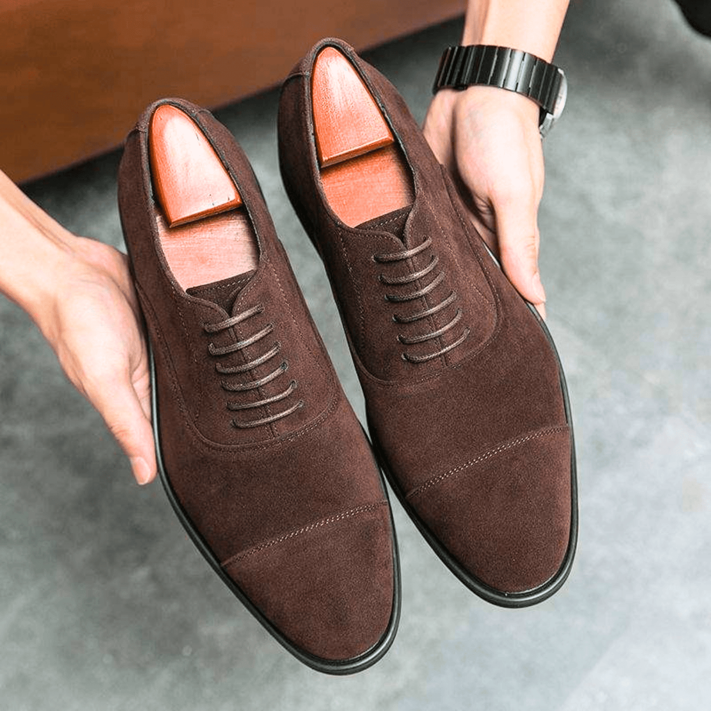 Chaussures en daim pour hommes
